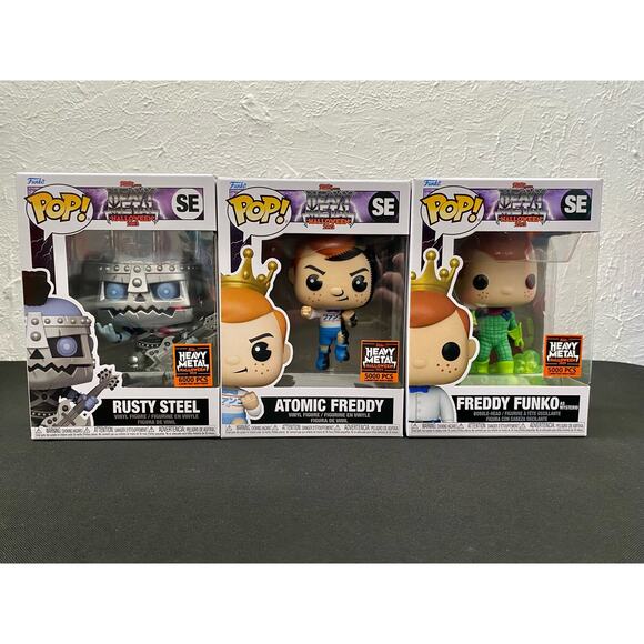 Funko Heavy Metal Halloween 2023 Box Rusty Steel, Atomic Freddy, Freddy Mysterio - Picture 4 of 13